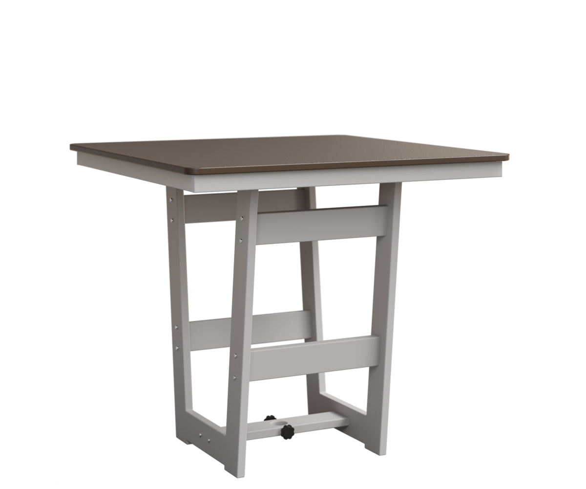 Berlin Gardens Hudson Bar Height 40" x 40" Square Table with Hammered Top
