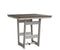 Berlin Gardens Hudson Bar Height 40" x 40" Square Table with Hammered Top