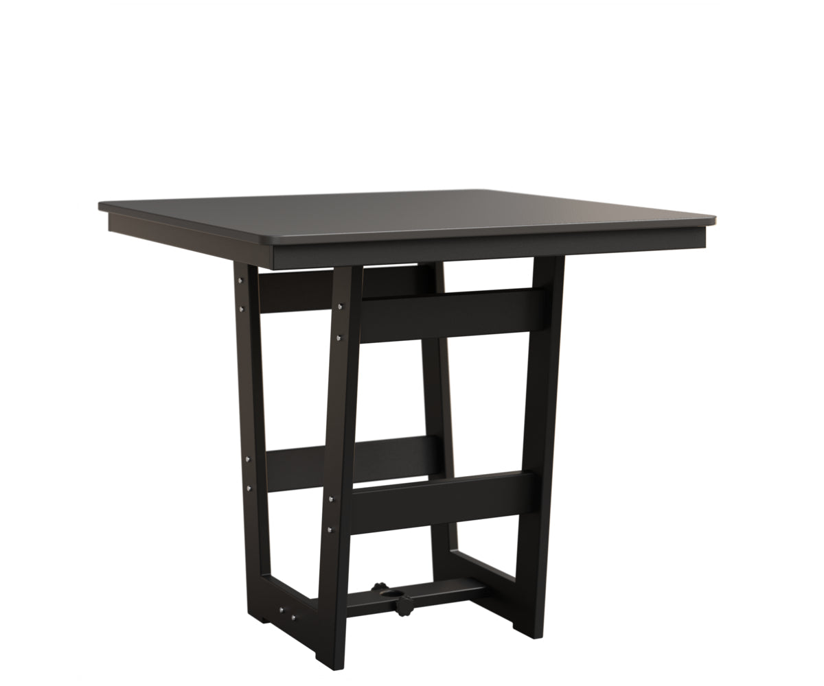 Berlin Gardens Hudson Bar Height 40" x 40" Square Table with Hammered Top
