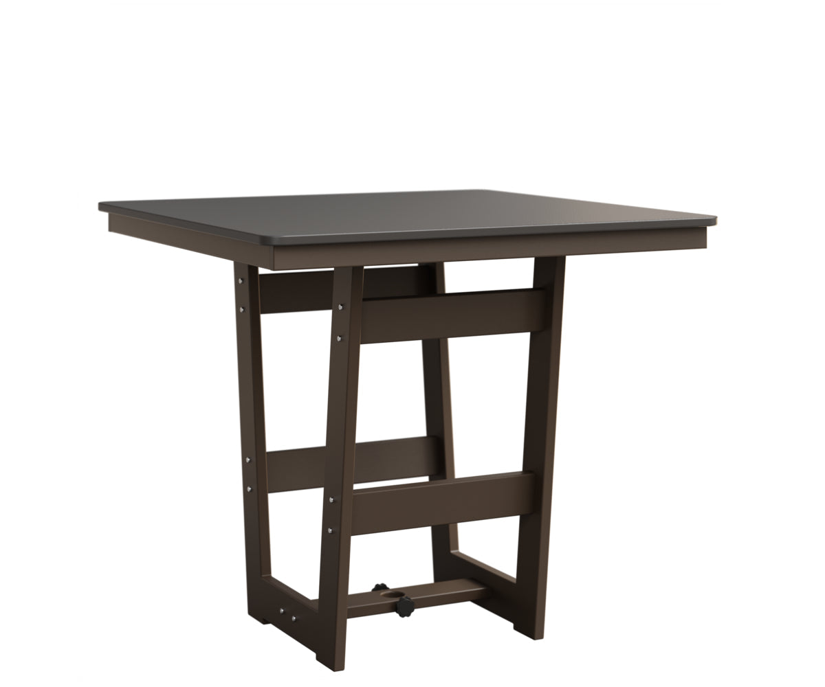 Berlin Gardens Hudson Counter Height 40" x 40" Square Table with Hammered Top