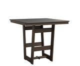 Berlin Gardens Hudson Bar Height 40" x 40" Square Table with Hammered Top