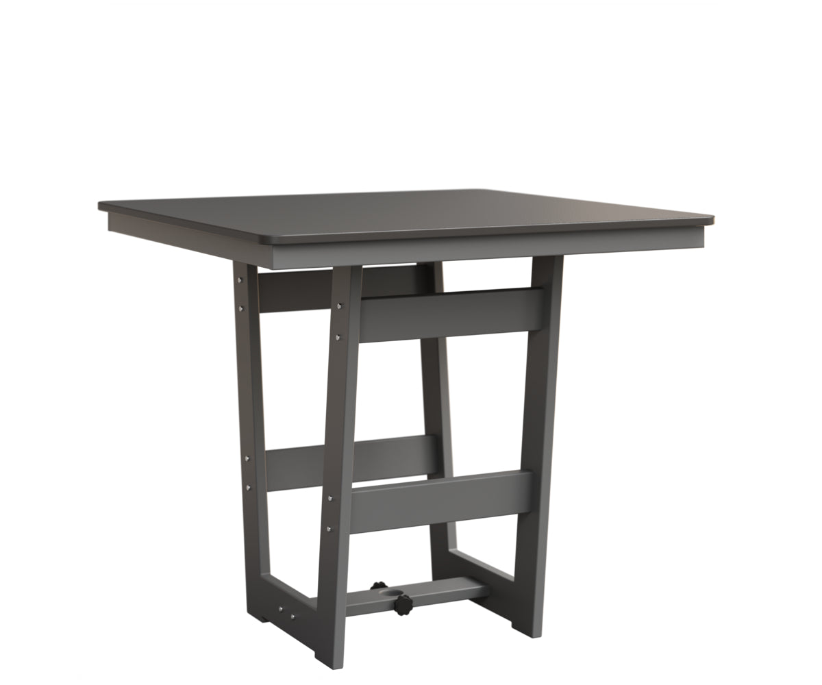 Berlin Gardens Hudson Bar Height 40" x 40" Square Table with Hammered Top