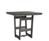 Berlin Gardens Hudson Bar Height 40" x 40" Square Table with Hammered Top