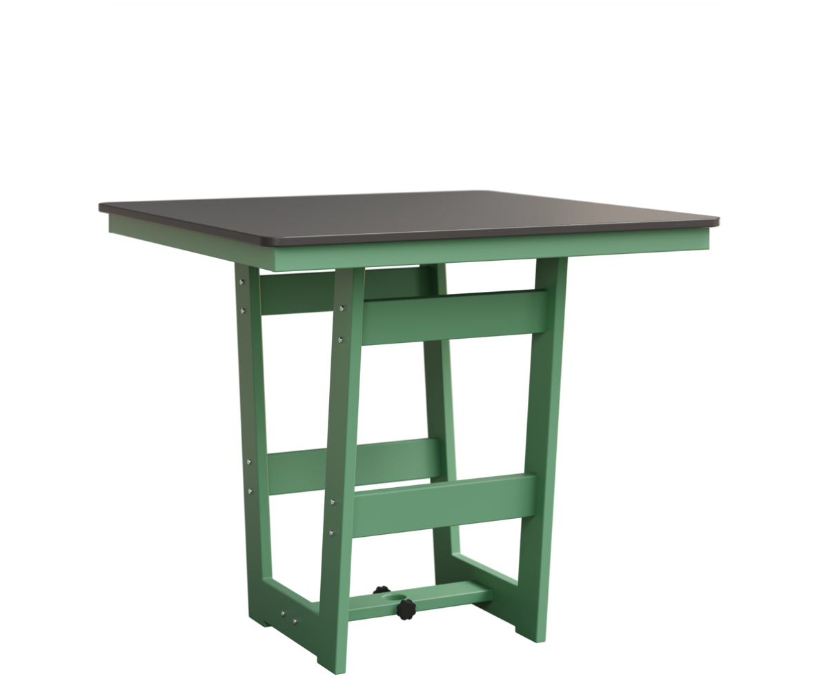 Berlin Gardens Hudson Bar Height 40" x 40" Square Table with Hammered Top