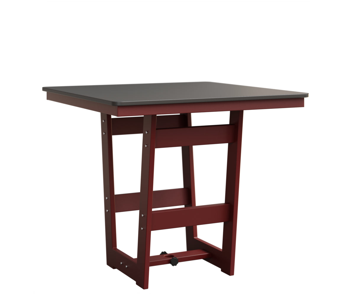 Berlin Gardens Hudson Bar Height 40" x 40" Square Table with Hammered Top