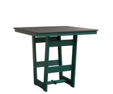 Berlin Gardens Hudson Bar Height 40" x 40" Square Table with Hammered Top