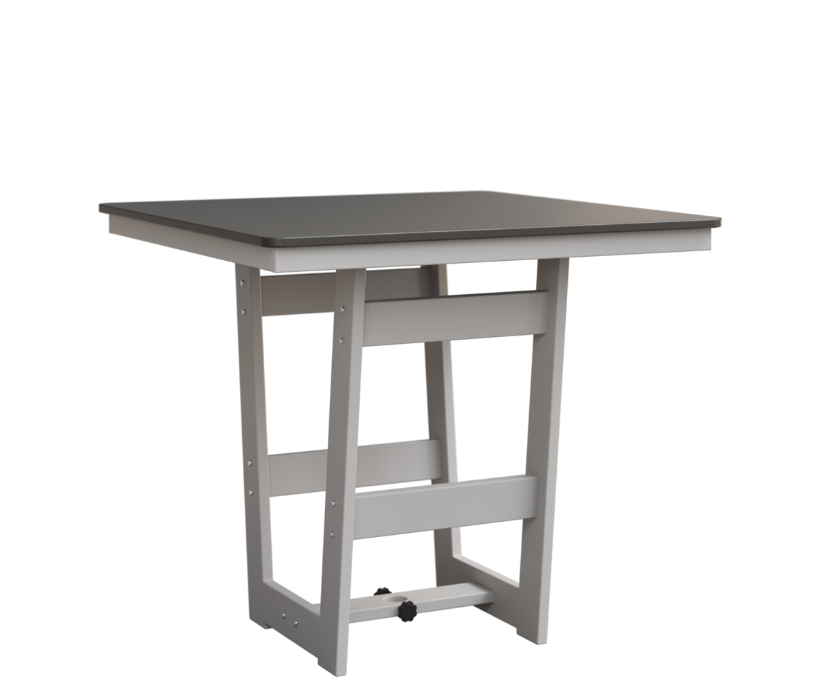 Berlin Gardens Hudson Bar Height 40" x 40" Square Table with Hammered Top