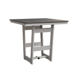 Berlin Gardens Hudson Bar Height 40" x 40" Square Table with Hammered Top