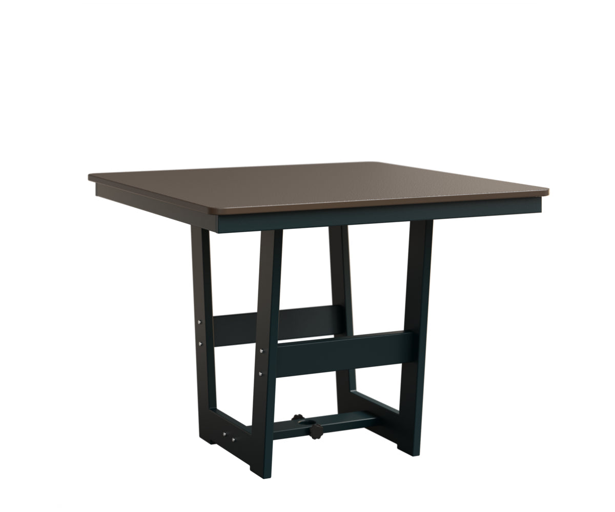 Berlin Gardens Hudson Dining Height 40" x 40" Square Table with Hammered Top