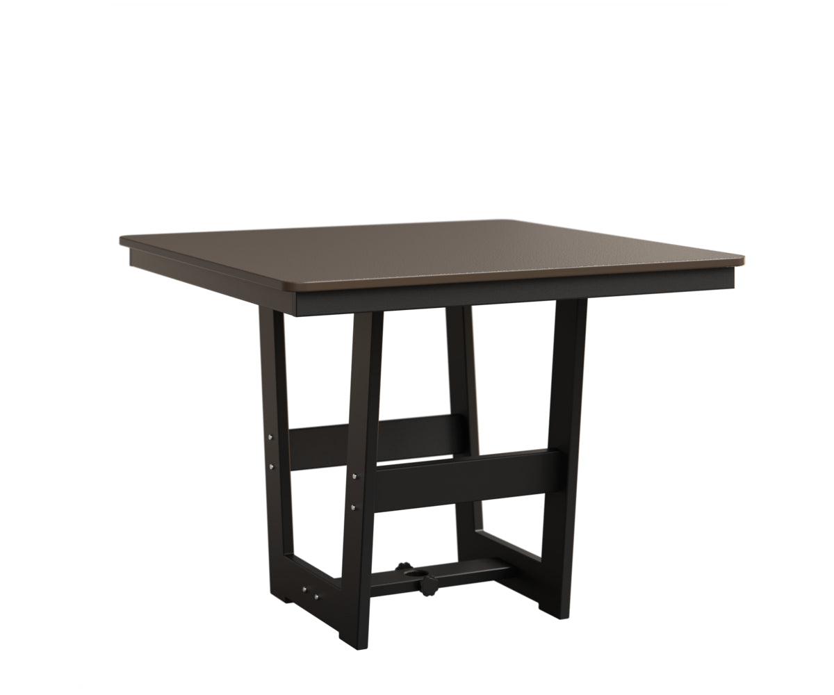 Berlin Gardens Hudson Dining Height 40" x 40" Square Table with Hammered Top