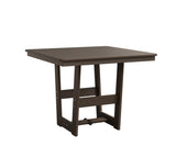 Berlin Gardens Hudson Dining Height 40" x 40" Square Table with Hammered Top