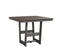 Berlin Gardens Hudson Dining Height 40" x 40" Square Table with Hammered Top