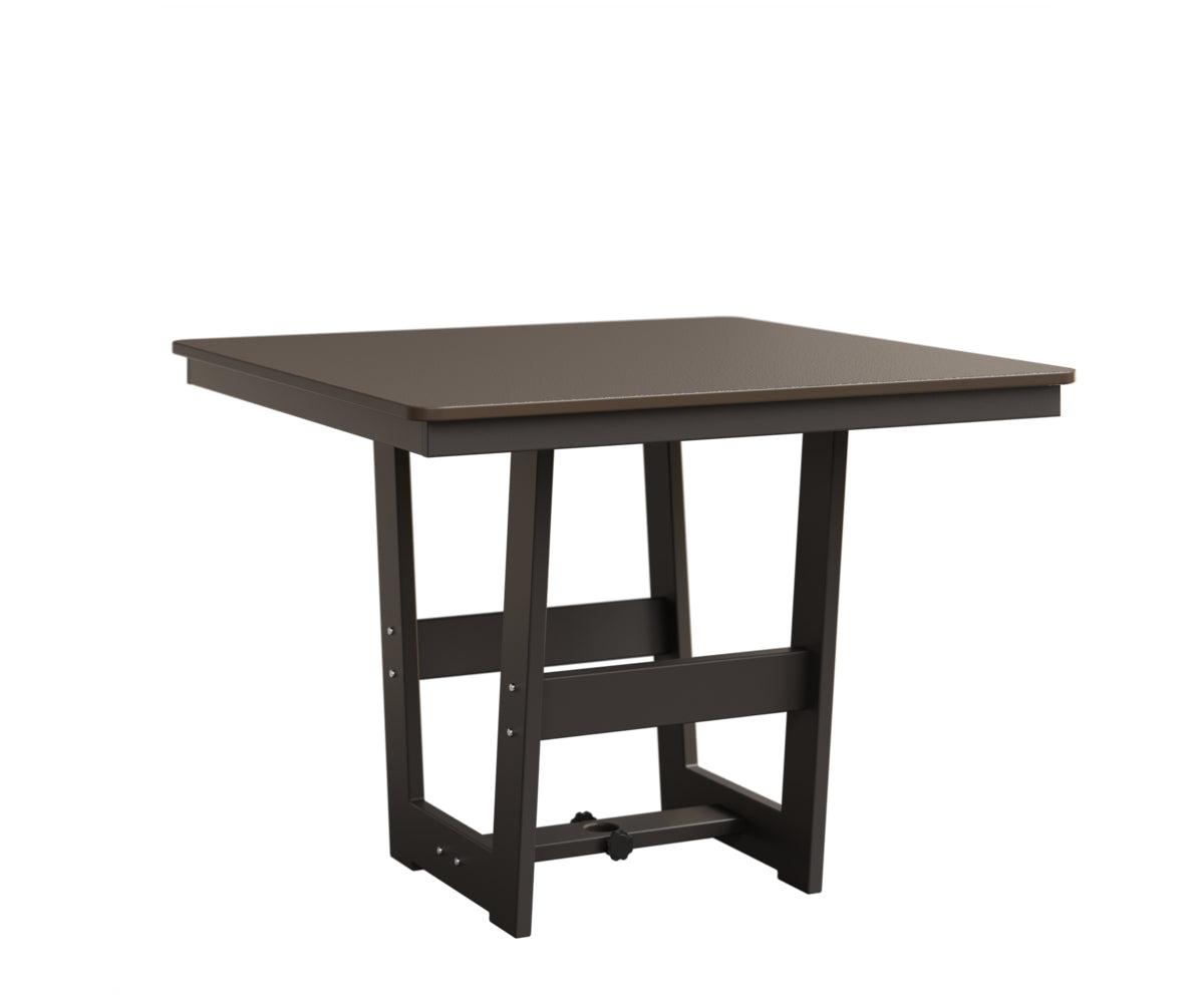 Berlin Gardens Hudson Dining Height 40" x 40" Square Table with Hammered Top