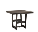 Berlin Gardens Hudson Dining Height 40" x 40" Square Table with Hammered Top