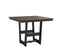 Berlin Gardens Hudson Dining Height 40" x 40" Square Table with Hammered Top