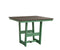 Berlin Gardens Hudson Dining Height 40" x 40" Square Table with Hammered Top