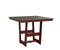 Berlin Gardens Hudson Dining Height 40" x 40" Square Table with Hammered Top