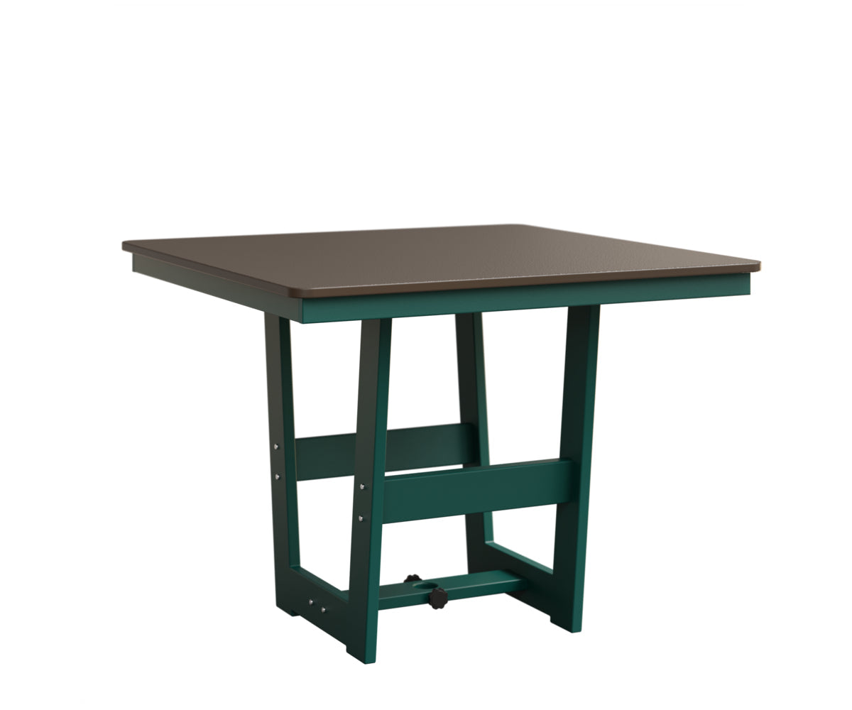 Berlin Gardens Hudson Dining Height 40" x 40" Square Table with Hammered Top
