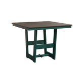 Berlin Gardens Hudson Dining Height 40" x 40" Square Table with Hammered Top