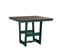 Berlin Gardens Hudson Dining Height 40" x 40" Square Table with Hammered Top