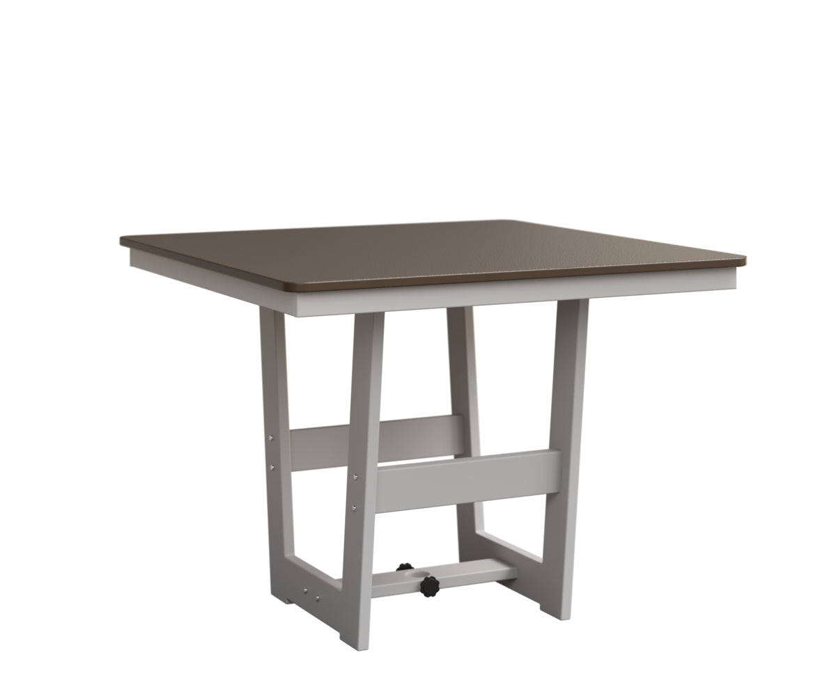 Berlin Gardens Hudson Dining Height 40" x 40" Square Table with Hammered Top