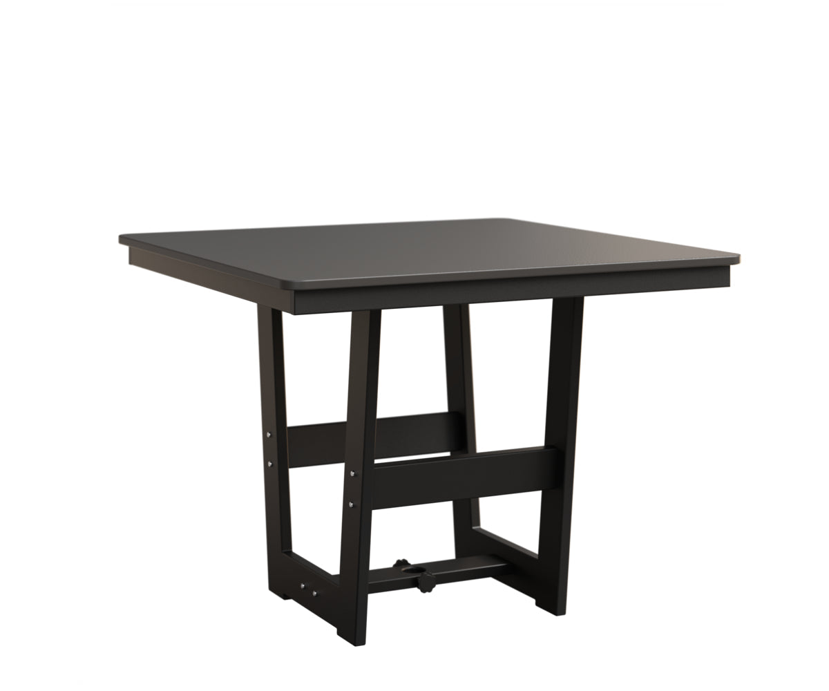 Berlin Gardens Hudson Dining Height 40" x 40" Square Table with Hammered Top