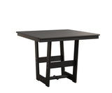Berlin Gardens Hudson Dining Height 40" x 40" Square Table with Hammered Top