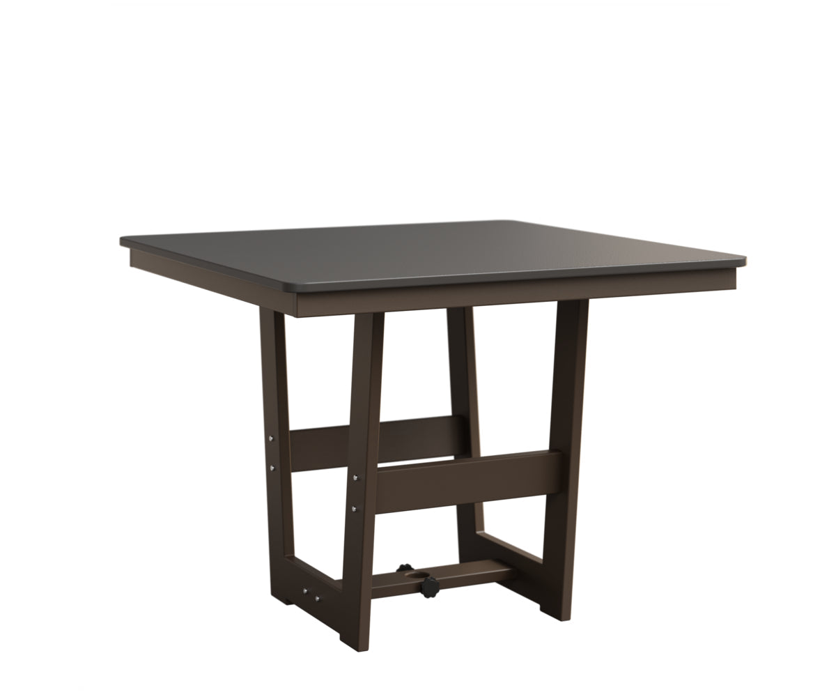 Berlin Gardens Hudson Dining Height 40" x 40" Square Table with Hammered Top