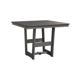 Berlin Gardens Hudson Dining Height 40" x 40" Square Table with Hammered Top