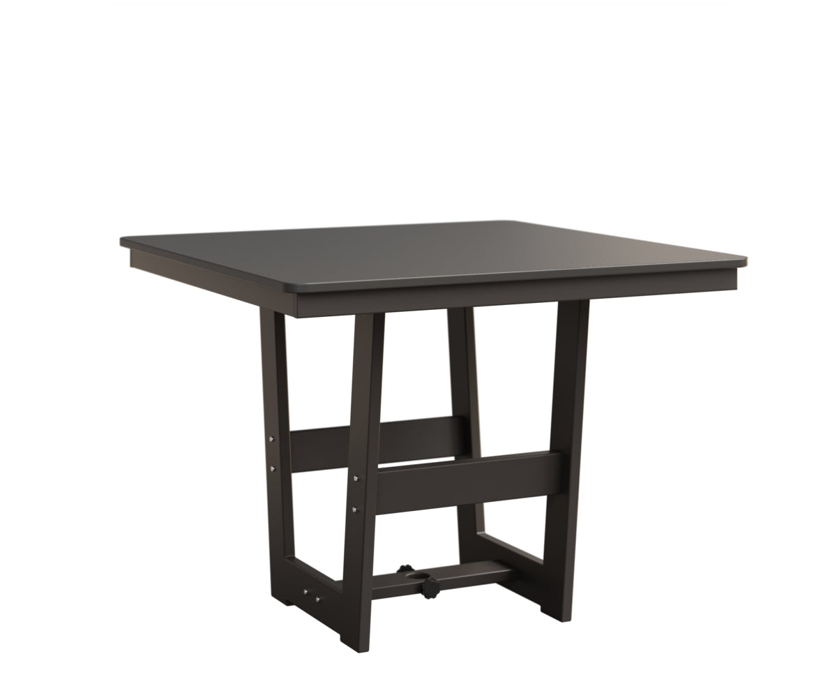 Berlin Gardens Hudson Dining Height 40" x 40" Square Table with Hammered Top
