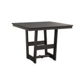 Berlin Gardens Hudson Dining Height 40" x 40" Square Table with Hammered Top
