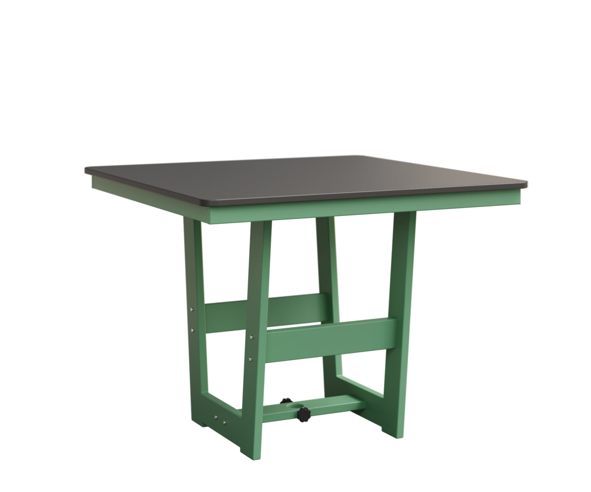 Berlin Gardens Hudson Dining Height 40" x 40" Square Table with Hammered Top