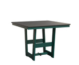 Berlin Gardens Hudson Dining Height 40" x 40" Square Table with Hammered Top