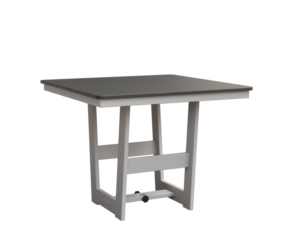 Berlin Gardens Hudson Dining Height 40" x 40" Square Table with Hammered Top