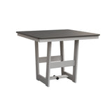 Berlin Gardens Hudson Dining Height 40" x 40" Square Table with Hammered Top