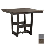 Berlin Gardens Hudson Dining Height 40" x 40" Square Table with Hammered Top