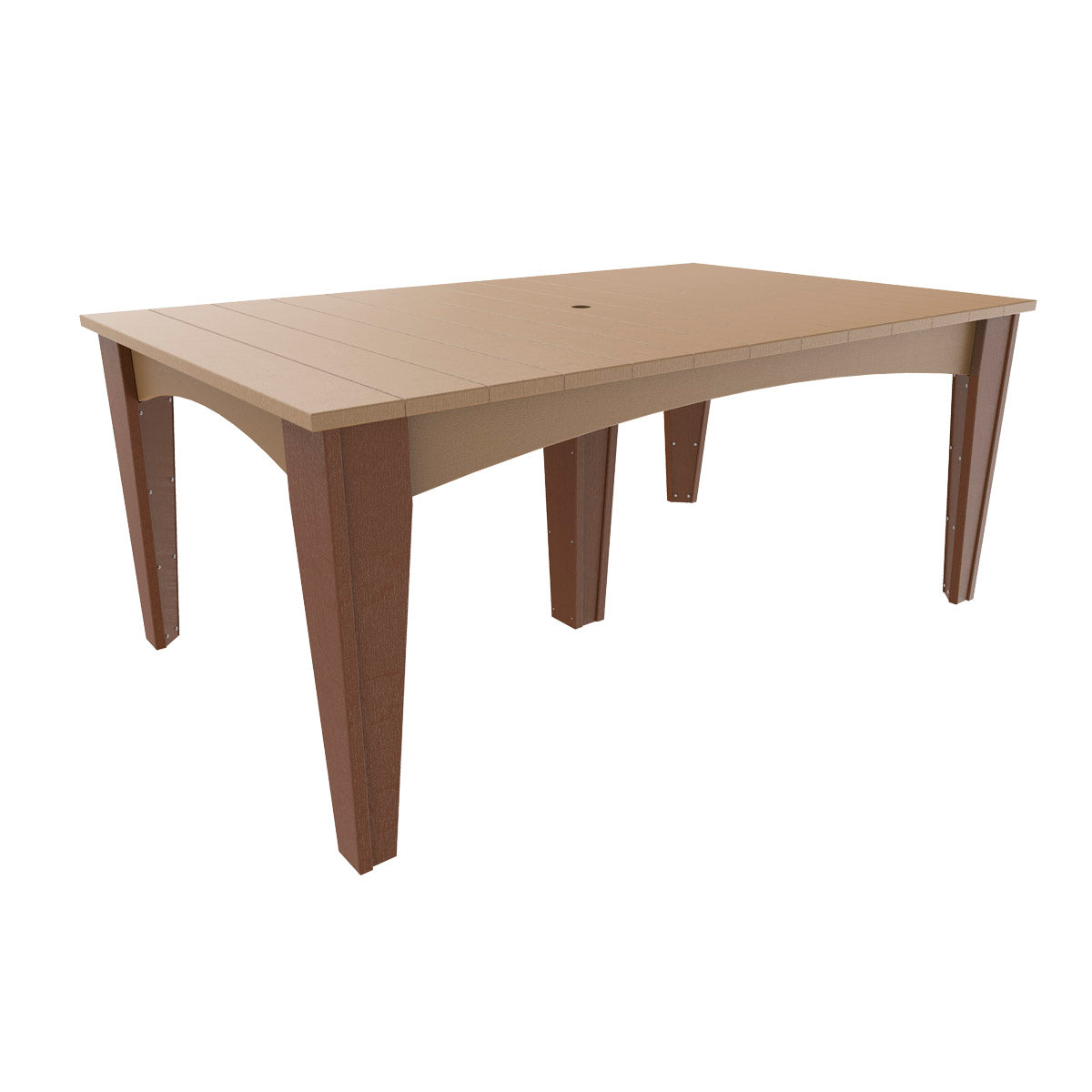 LuxCraft Island 44" x 72" Rectangular Dining Table