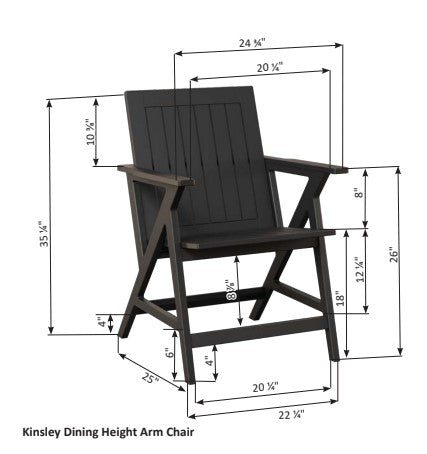 Berlin Gardens Kinsley Dining Arm Chair