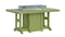Berlin Gardens Garden Classic Standard Top 44" x 72" Rectangular Fire Bar Table