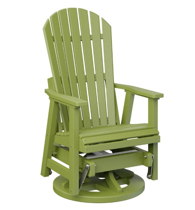 Berlin Gardens Comfo-Back Swivel Glider with Allochrome Brackets