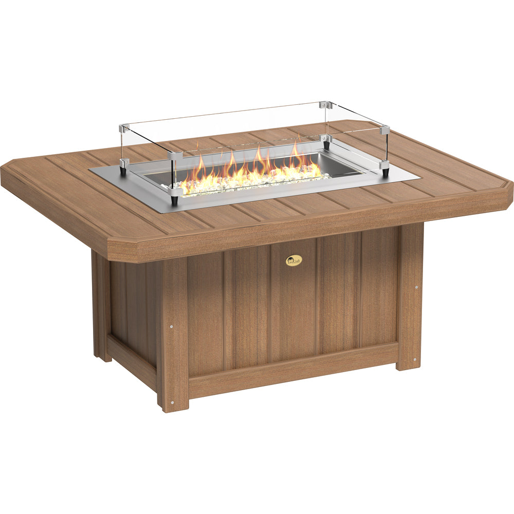LuxCraft Lumin 51" Rectangular Fire Pit Table