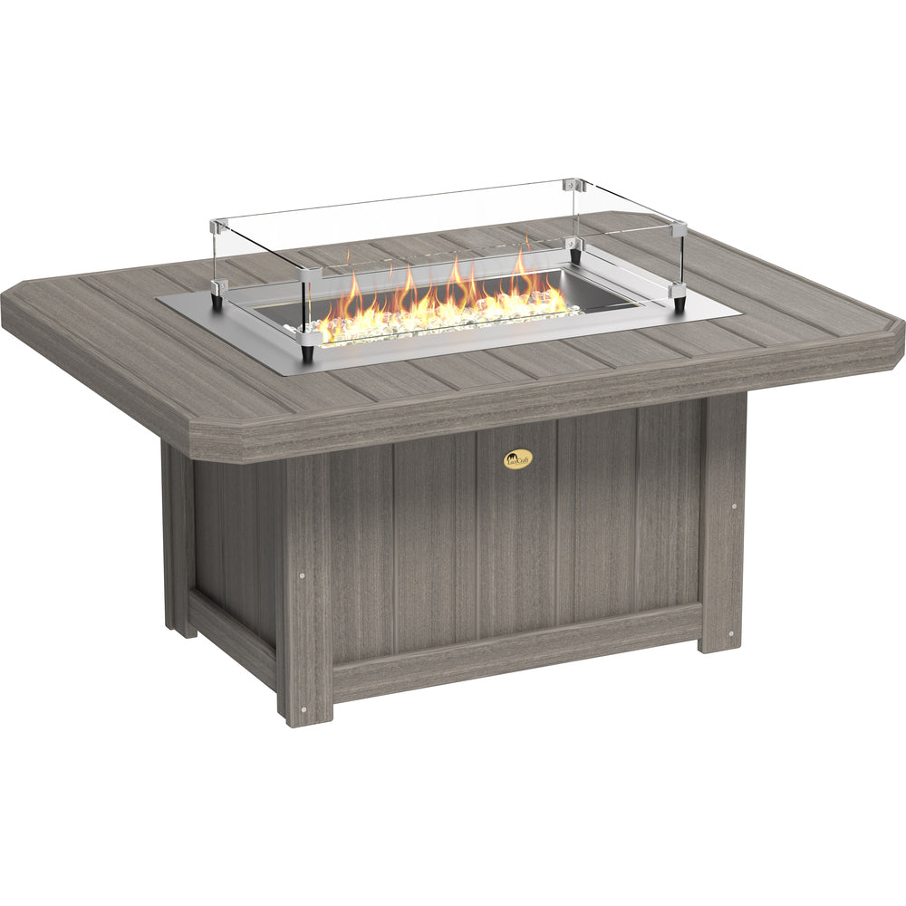 LuxCraft Lumin 51" Rectangular Fire Pit Table