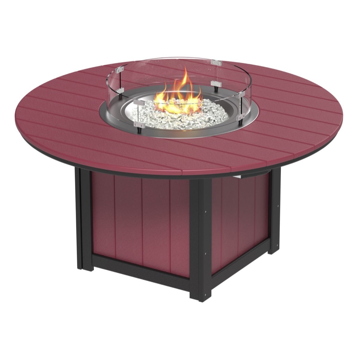 LuxCraft Lumin Fire Table 60" Round - Dining Height