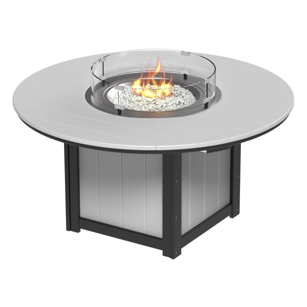 LuxCraft Lumin Fire Table 60" Round - Dining Height