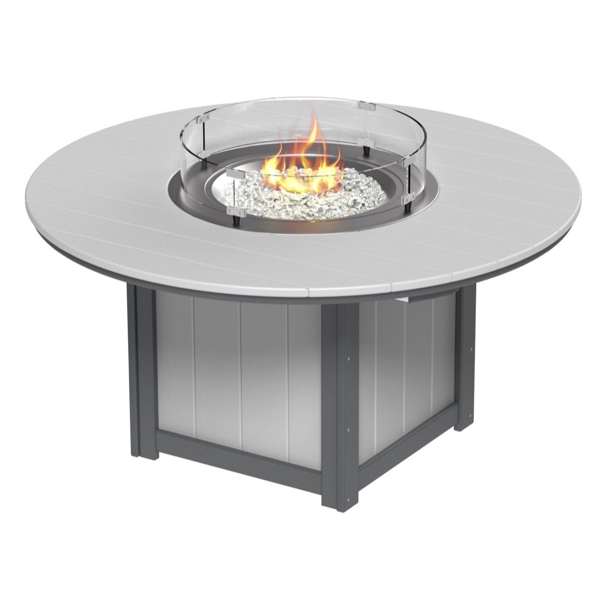 LuxCraft Lumin Fire Table 60" Round - Dining Height