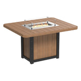 LuxCraft Lumin Fire Table 62" Rectangular - Bar Height