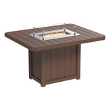 LuxCraft Lumin Fire Table 62" Rectangular - Bar Height