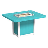 LuxCraft Lumin Fire Table 62" Rectangular - Counter Height