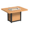 LuxCraft Lumin Fire Table 62" Rectangular - Counter Height