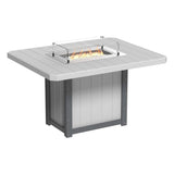 LuxCraft Lumin Fire Table 62" Rectangular - Counter Height